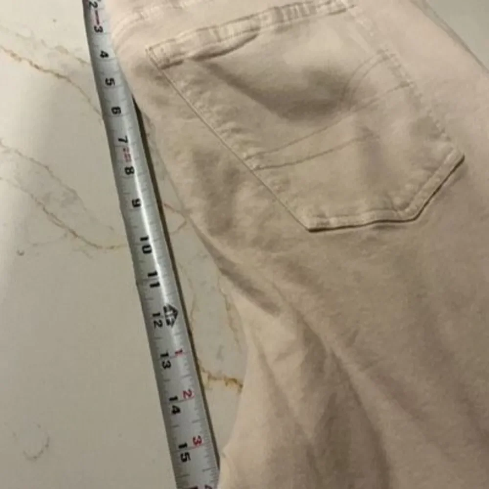 NEW American Eagle Super High Rise Straight Jeans Sz 18 stretch Cream
